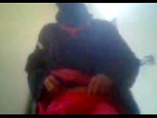 school girl in front of web cam